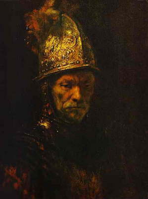 Rembrandt Gold Helmet